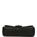 Chanel Jumbo Classic Single Flap Bag Black Caviar Silver Hardware