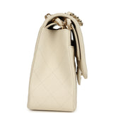 Chanel Jumbo Classic Double Flap Bag Cream Caviar Gold Hardware
