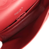 Chanel Maxi Classic Double Flap Bag Dark Red Caviar Aged Ruthenium Hardware