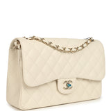 Chanel Jumbo Classic Double Flap Bag Cream Caviar Gold Hardware - Thumbnail View 2