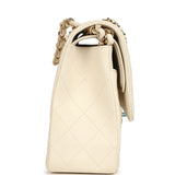 Chanel Jumbo Classic Double Flap Bag Cream Caviar Gold Hardware - Thumbnail View 4