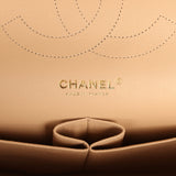 Pre-owned Chanel Jumbo Classic Double Flap Bag Light Beige Caviar Gold Hardware - Thumbnail View 8