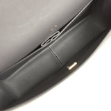 Pre-owned Chanel Maxi Classic Double Flap Bag Dark Grey Shiny Caviar Light Gold Hardware - Thumbnail View 9
