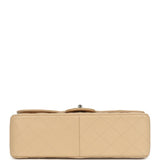 Pre-owned Chanel Jumbo Classic Double Flap Bag Light Beige Caviar Silver Hardware - Thumbnail View 6