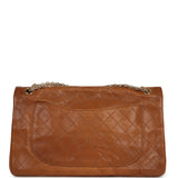 Chanel Maxi "Crush" Reissue 225 2.55 Double Flap Bag Camel Patinated Calfskin Gold Hardware - Thumbnail View 4