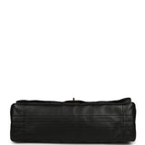 Chanel Maxi "Crush" Reissue 225 2.55 Double Flap Bag Black Lambskin Gold Hardware - Thumbnail View 6