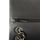 Pre-owned Chanel Jumbo Classic Double Flap Bag Black Patent Silver Hardware - Thumbnail View 8