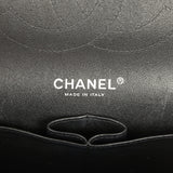 Pre-owned Chanel Jumbo Classic Double Flap Bag Black Patent Silver Hardware - Thumbnail View 9