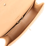 Chanel Jumbo Classic Double Flap Bag Dark Beige Caviar Gold Hardware - Thumbnail View 8