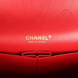 Chanel Jumbo Classic Double Flap Bag Red Shiny Caviar Gold Hardware - Thumbnail View 8
