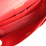 Chanel Jumbo Classic Double Flap Bag Red Shiny Caviar Gold Hardware - Thumbnail View 9