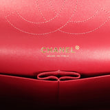 Pre-owned Chanel Jumbo Classic Double Flap Bag Burgundy Lambskin Light Gold Hardware - Thumbnail View 9
