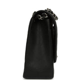 Chanel Maxi Classic Double Flap Bag Black Caviar Silver Hardware - Thumbnail View 3