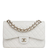 Chanel Jumbo Classic Double Flap White Caviar Light Gold Hardware - Thumbnail View 1