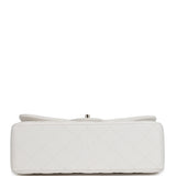 Chanel Jumbo Classic Double Flap White Caviar Light Gold Hardware - Thumbnail View 6