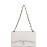 Chanel Jumbo Classic Double Flap White Caviar Light Gold Hardware - Thumbnail View 7