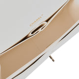 Chanel Jumbo Classic Double Flap White Caviar Light Gold Hardware - Thumbnail View 8