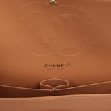 Chanel Jumbo Classic Double Flap Bag Dark Beige Caviar Light Gold Hardware - Thumbnail View 9