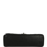 Pre-owned Chanel Maxi Classic Double Flap Bag Black Caviar Silver Hardware - Thumbnail View 6