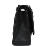Chanel Maxi Classic Double Flap Bag Black Caviar Silver Hardware - Thumbnail View 3