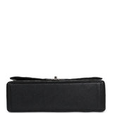 Chanel Maxi Classic Double Flap Bag Black Caviar Silver Hardware - Thumbnail View 6
