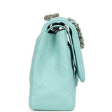 Chanel Jumbo Classic Double Flap Light Blue Caviar Light Gold Hardware - Thumbnail View 3