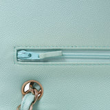 Chanel Jumbo Classic Double Flap Light Blue Caviar Light Gold Hardware - Thumbnail View 8