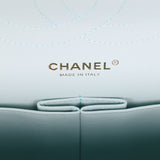 Chanel Jumbo Classic Double Flap Light Blue Caviar Light Gold Hardware - Thumbnail View 9