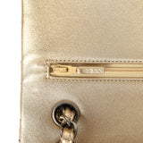Chanel Jumbo Classic Double Flap Bag Gold Metallic Lambskin Ruthenium Hardware - Thumbnail View 8