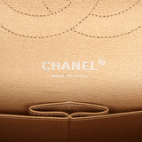 Chanel Jumbo Classic Double Flap Bag Gold Metallic Lambskin Ruthenium Hardware - Thumbnail View 9