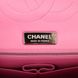 Pre-owned Chanel Jumbo Classic Double Flap Bag Bubblegum Pink Matte Alligator Silver Hardware - Thumbnail View 8