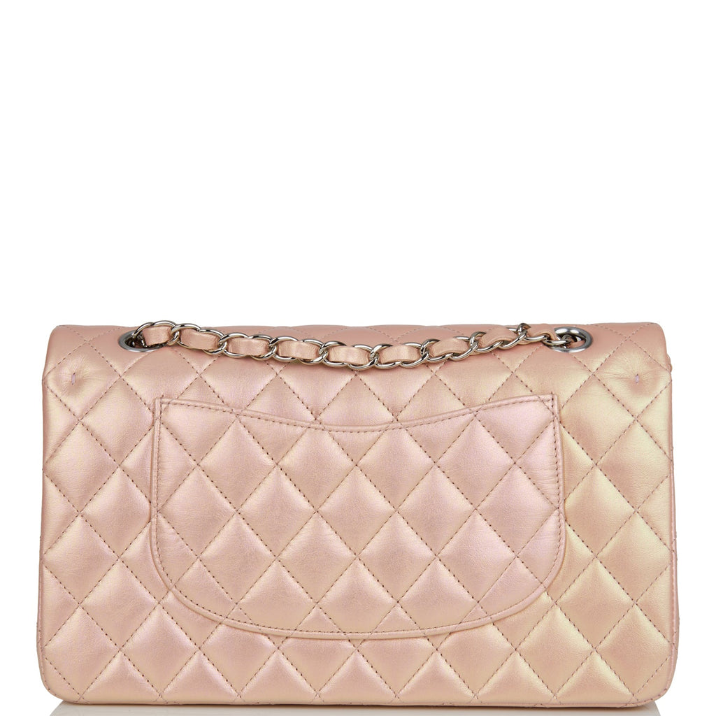 CHANEL, Bags, Chanel Medium Double Flap 2k Iridescent Pink Bag Nwt