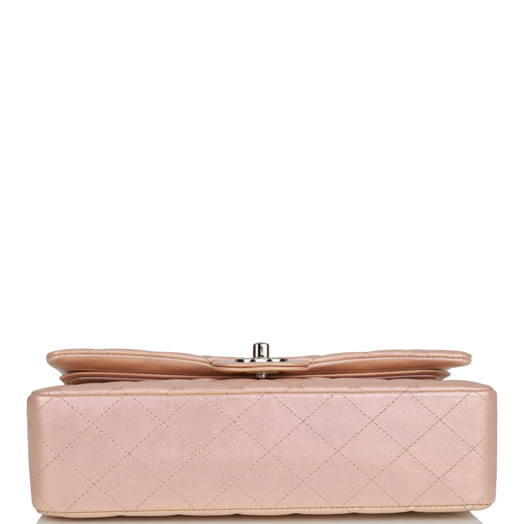 Chanel Pink Quilted Lambskin And Imitation Pearl Micro Bag Aged