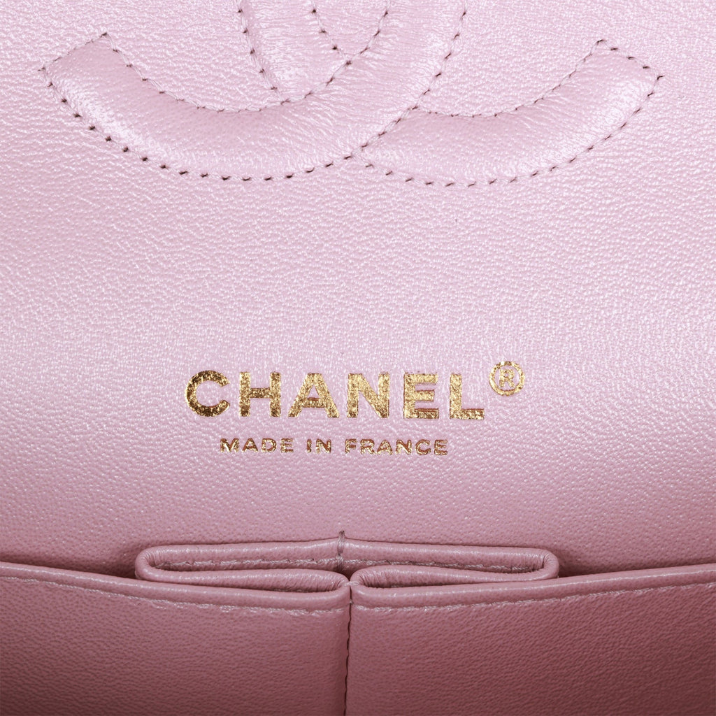 Chanel Pink Medium Lambskin Rainbow Double Flap Bag – Its A Luv Story