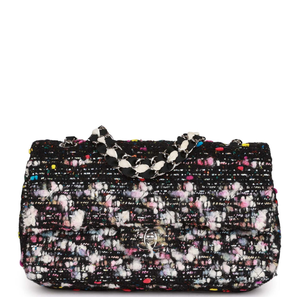 Pre-owned Chanel Medium Classic Double Flap Multicolor Tweed Silver Ha –  Madison Avenue Couture