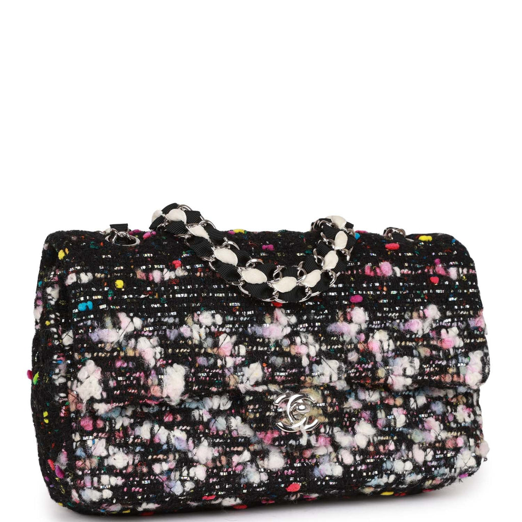Pre-owned Chanel Medium Classic Double Flap Multicolor Tweed Silver Ha –  Madison Avenue Couture