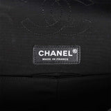 Pre-owned Chanel Medium Classic Double Flap Multicolor Tweed Silver Hardware