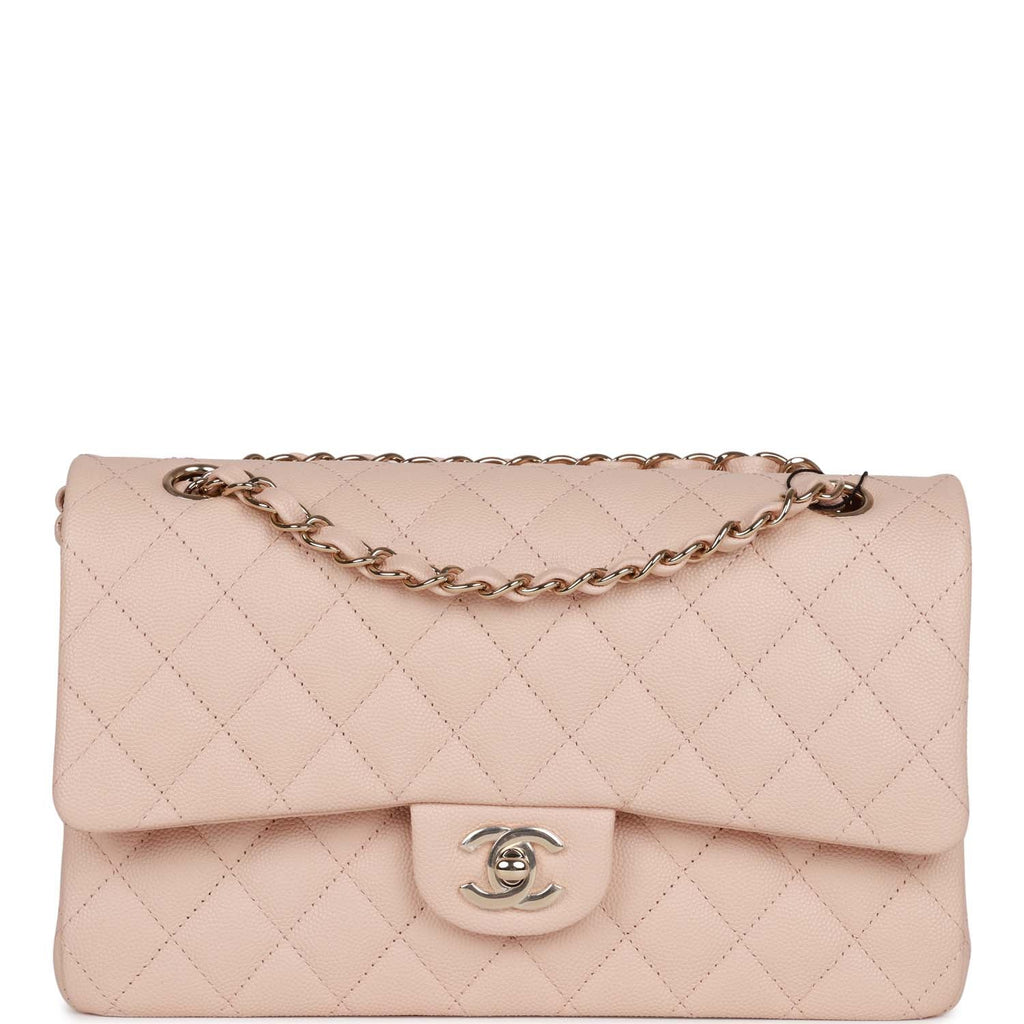 Chanel Medium Classic Double Flap Bag Beige Caviar Light Gold Hardware –  Madison Avenue Couture