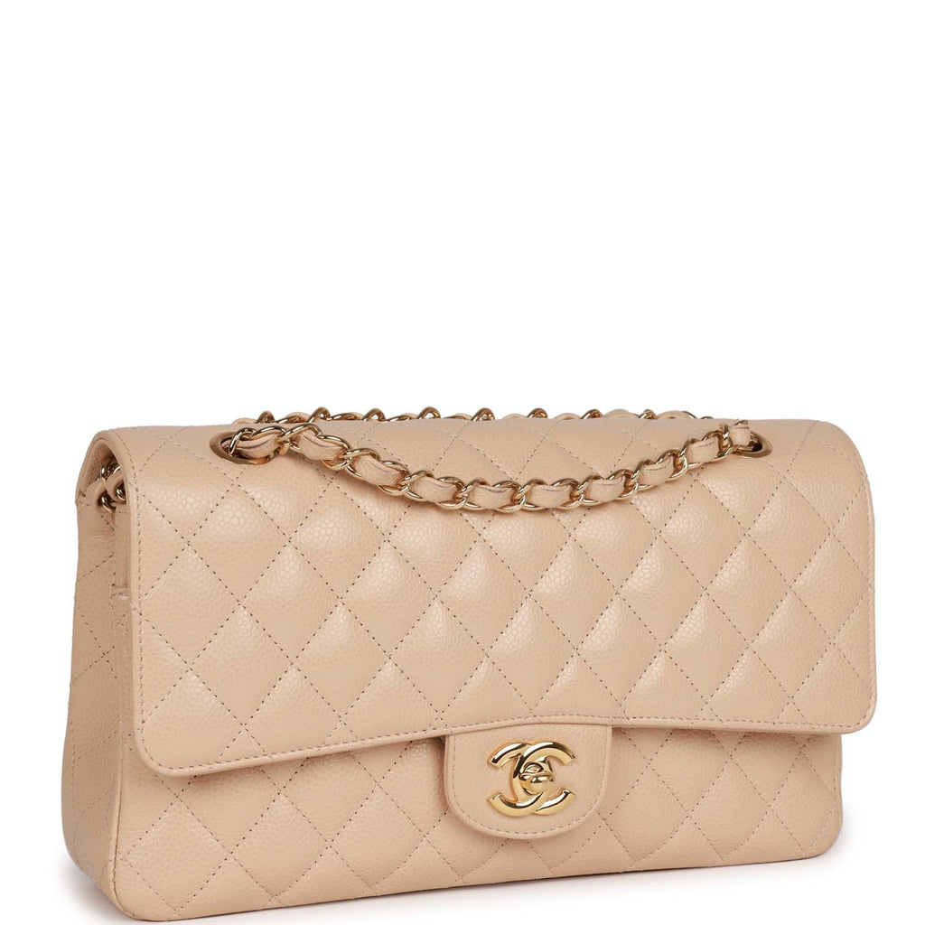 Buy Pre-owned & Brand new Luxury Chanel Beige Quilted Caviar