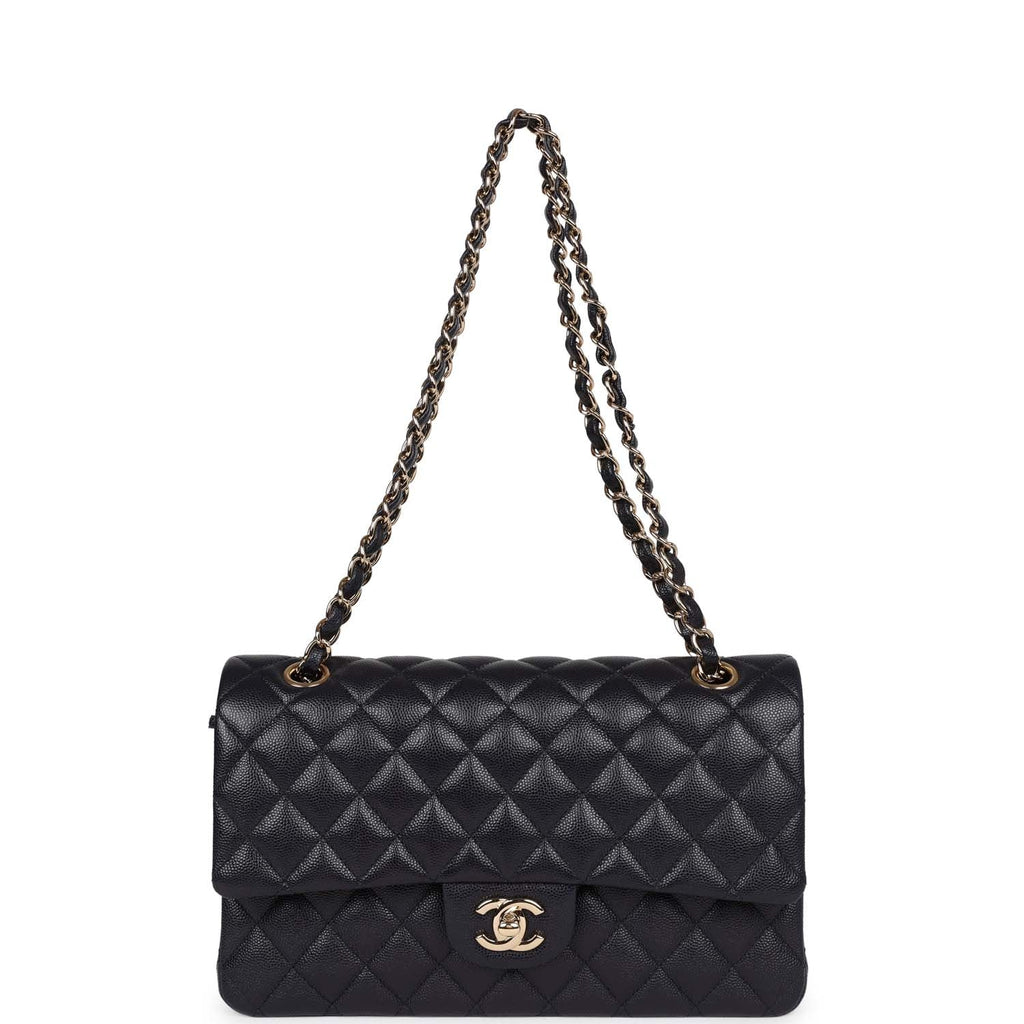 Chanel Classic Double Flap Bag Quilted Caviar Navy