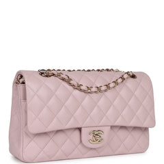 Chanel Medium Classic Double Flap Light Pink Caviar Light Gold Hardware Payment 1