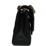 Chanel Medium Classic Double Flap Bag Black Caviar Gold Hardware