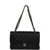 Chanel Medium Classic Double Flap Bag Black Caviar Gold Hardware