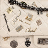 Chanel Reissue 225 2.55 Lucky Charms Double Flap Bag Ivory Aged Calfskin Ruthenium Hardware