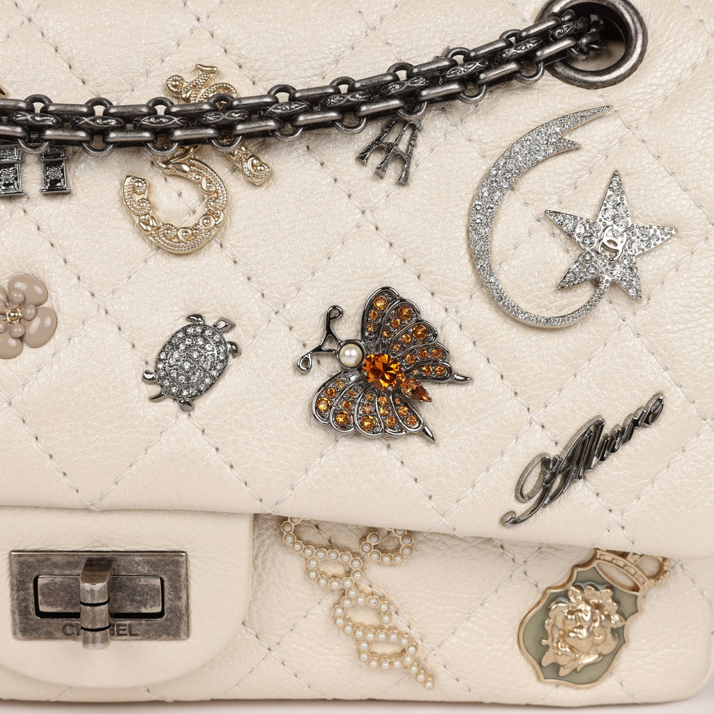CHANEL Reissue Lucky Charm Quilted Leather Chain Crossbody Clutch Bag