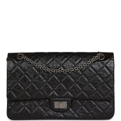 Chanel Medium Reissue 226 2.55 Flap Black Aged Calfskin Ruthenium Hardware