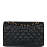 Pre-Owned Chanel Medium Classic Double Flap Black Caviar Gold Hardware