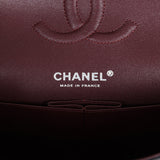 Chanel Medium Classic Double Flap Black Lambskin Silver Hardware