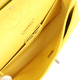 Chanel Medium Classic Double Flap Yellow Caviar Light Gold Hardware