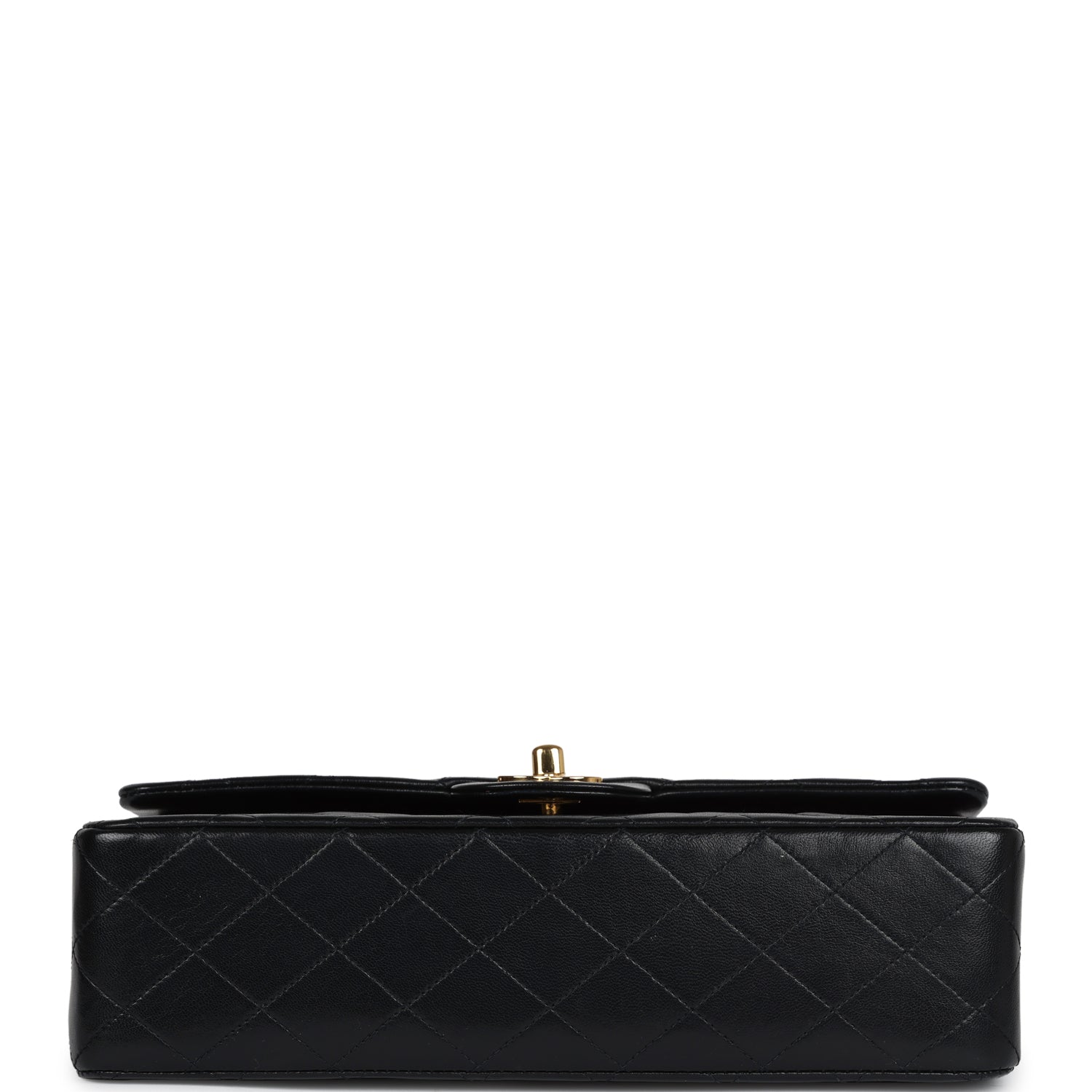 SWING MESSENGER 25 IN BLACK LAMBSKIN GOLD HARDWARE
